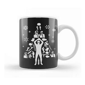 Baskı Dükkanı Pulp Fiction Christmas Tree Silhouette Kupa