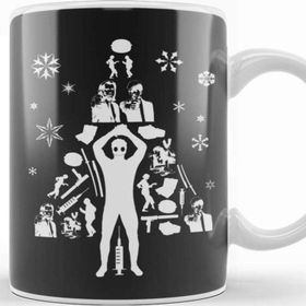 Baskı Dükkanı Pulp Fiction Christmas Tree Silhouette Kupa
