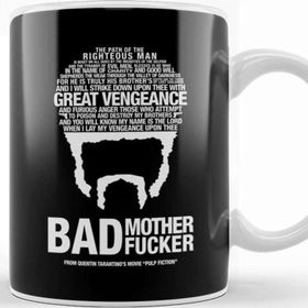 Baskı Dükkanı Pulp Fiction Great Vengeance Quote Movie Silhouette Kupa