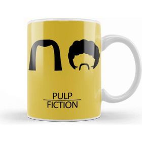 Baskı Dükkanı Pulp Fiction Haircuts Movie Silhouette Kupa