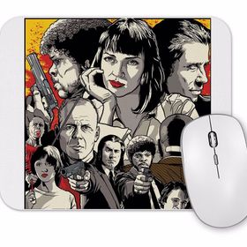 Baskı Dükkanı Pulp Fiction İllüstrasyon Mouse Pad