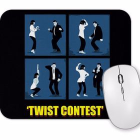 Baskı Dükkanı Pulp Fiction Twist Contest Concurso Danca Mia E Vicent Mouse Pad
