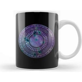 Baskı Dükkanı Purple Galaxy Mandala Kupa