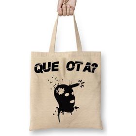 Baskı Dükkanı Que Ota Csgo Bez Uzun Saplı Krem Rengi Çanta