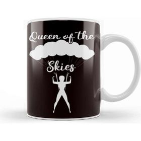 Baskı Dükkanı Queen of Skies Paraglider Parachutist Skydiver Paragliding Kupa
