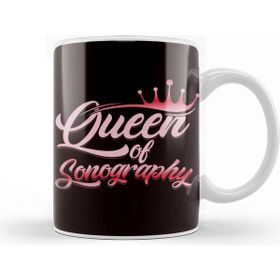 Baskı Dükkanı Queen Of Sonography Ultrasound Sonographer Echography Doctor Kupa
