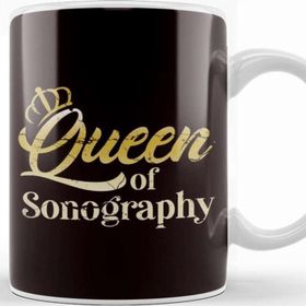 Baskı Dükkanı Queen Of Sonography Ultrasound Sonographer Echography Doctor Kupa