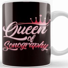 Baskı Dükkanı Queen Of Sonography Ultrasound Sonographer Echography Doctor Kupa