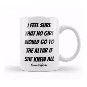 Baskı Dükkanı Queen Victoria Quotes Gift Vintage Retro Rainbow Style Kupa Bardak