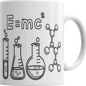 Baskı Dükkanı Quimica E Mc Formül Sihirli Porselen Kupa