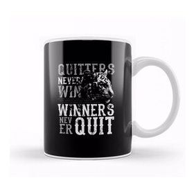 Baskı Dükkanı Quitters Never Win Tiger Kupa