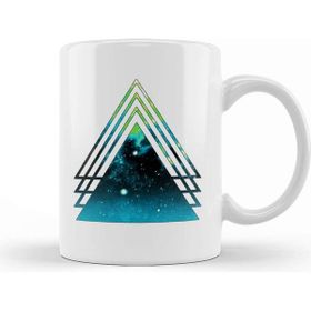 Baskı Dükkanı Quoiromantic Quoisexual Layered Galaxy Triangles Kupa