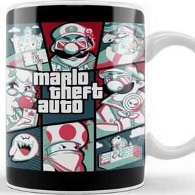 Baskı Dükkanı Qwertee Mario Kupa