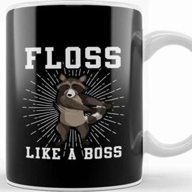Baskı Dükkanı Raccoon Floss Like A Boss Kupa