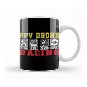 Baskı Dükkanı Race Crash Repeat Quad Copter Drone Racing Fpv Gifts For Everyone Made In Us Kupa