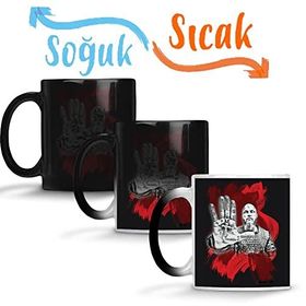 Baskı Dükkanı Ragnar Vickings 2 Sihirli Porselen Kupa