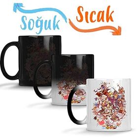 Baskı Dükkanı Ragnarok Monstros E Guerreiros Sihirli Porselen Kupa