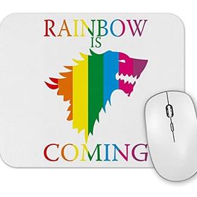 Baskı Dükkanı Rainbow Coming Got Mouse Pad