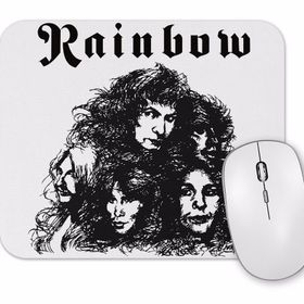 Baskı Dükkanı Rainbow Long Live Rock N Roll Mouse Pad