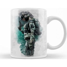Baskı Dükkanı Rainbow Six Siege Ela Sihirli Porselen Kupa