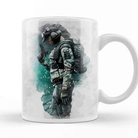 Baskı Dükkanı Rainbow Six Siege Ela Sihirli Porselen Kupa