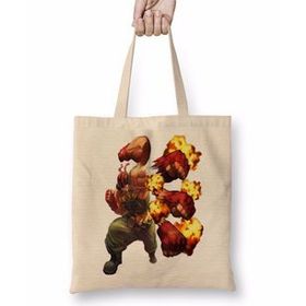 Baskı Dükkanı Ralf The King Of Fighters Bez Uzun Saplı Krem Rengi Çanta