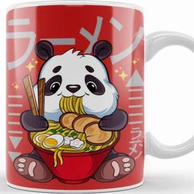 Baskı Dükkanı Ramen Panda Cute Kawaii Panda Eating Ramen Kupa