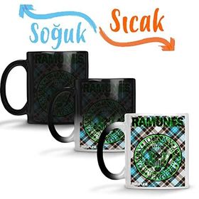 Baskı Dükkanı Ramones Verde By Neopunk Sihirli Porselen Kupa