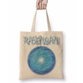 Baskı Dükkanı Rasengan Naruto Bez Uzun Saplı Krem Rengi Çanta
