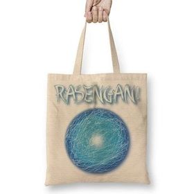 Baskı Dükkanı Rasengan Naruto Bez Uzun Saplı Krem Rengi Çanta