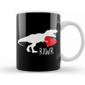 Baskı Dükkanı Rawr T Rex Dinosaur Heart Love Valentine S Day Kupa