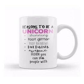 Baskı Dükkanı Reasons To Be A Unicorn Kupa