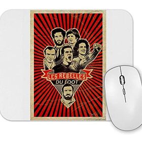 Baskı Dükkanı Rebeldes Do Futebol Branca Mouse Pad