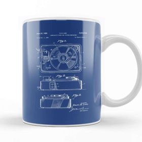Baskı Dükkanı Record And Picture Player Patent Blueprint R M Like Kupa
