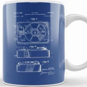 Baskı Dükkanı Record And Picture Player Patent Blueprint R M Like Kupa