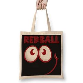 Baskı Dükkanı Red Ball 4 Smile Long Sleeve Bez Uzun Saplı Krem Rengi Çanta
