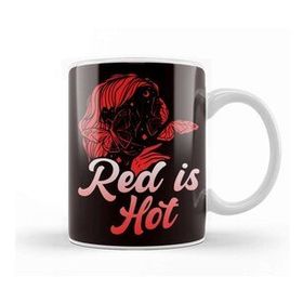 Baskı Dükkanı Red Is Hot Ginger Girl Redhead Red Orange Haired Red Head Kupa