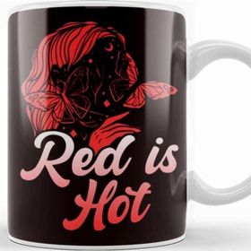 Baskı Dükkanı Red Is Hot Ginger Girl Redhead Red Orange Haired Red Head Kupa