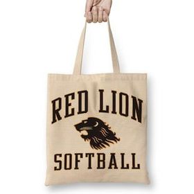 Baskı Dükkanı Red Lion Softball Bez Uzun Saplı Krem Rengi Çanta