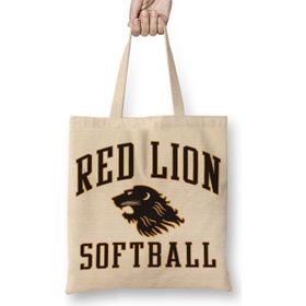 Baskı Dükkanı Red Lion Softball Bez Uzun Saplı Krem Rengi Çanta