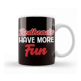 Baskı Dükkanı Redheads Have More Fun Ginger Red Hair Red Head Irish Kupa