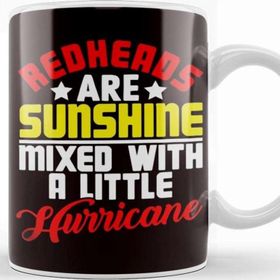 Baskı Dükkanı Redheads Sunshine Hurricane Ginger Red Orange Head Irish Kupa