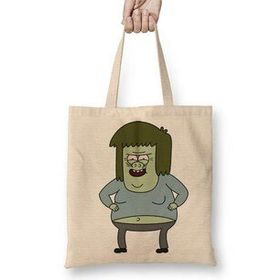 Baskı Dükkanı Regular Show Muscleman Bez Kadın Günlük Çanta