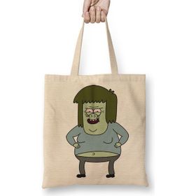 Baskı Dükkanı Regular Show Muscleman Bez Kadın Günlük Çanta