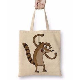 Baskı Dükkanı Regular Show Rickboy Bez Kadın Günlük Çanta