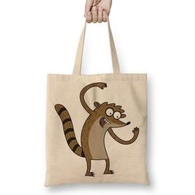 Baskı Dükkanı Regular Show Rickboy Bez Kadın Günlük Çanta