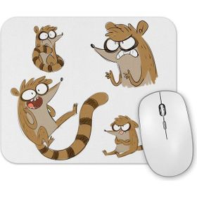Baskı Dükkanı Regular Show Rigby a Bunch of Baby Ducks Mouse Pad