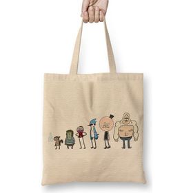 Baskı Dükkanı Regular Show Rules Are For Fools Rickboy Bez Kadın Günlük Çanta