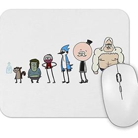 Baskı Dükkanı Regular Show Rules Are For Fools Rickboy Mouse Pad
