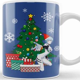 Baskı Dükkanı Rei Evangelion Around The Christmas Tree Kupa